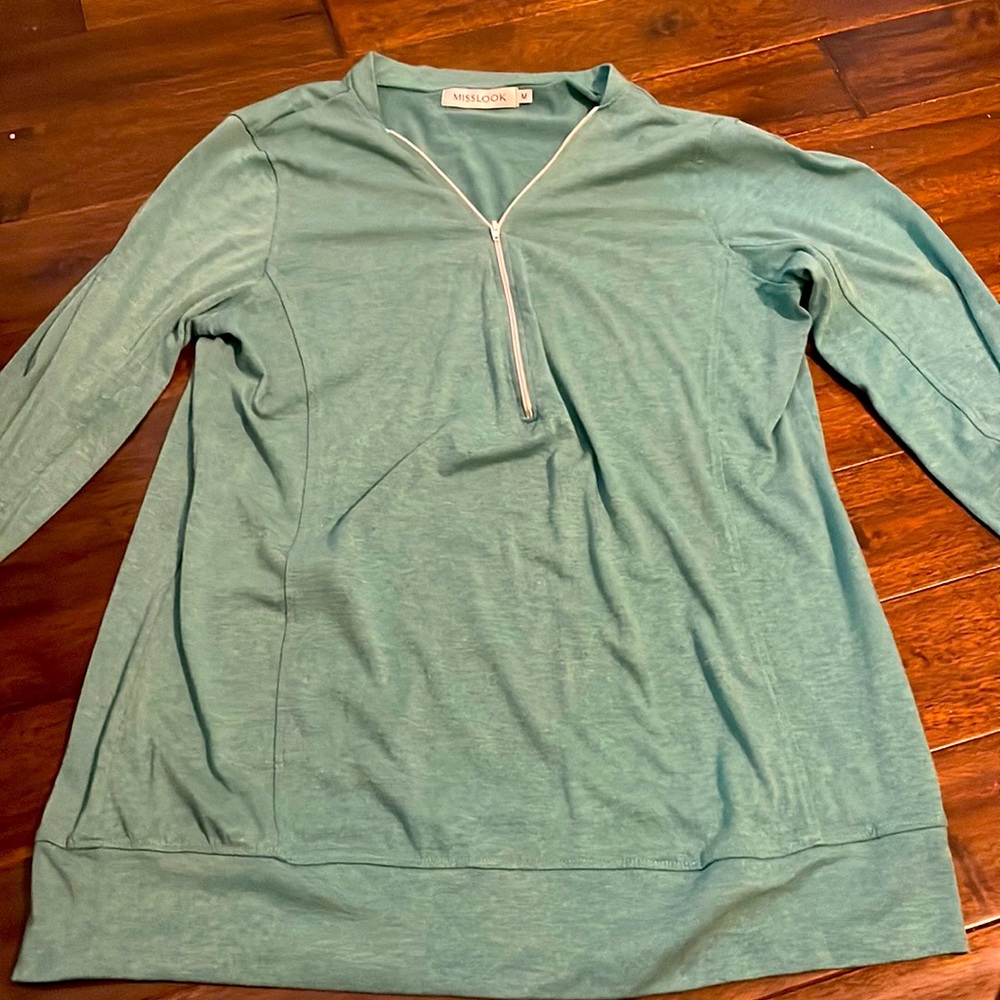 long sleeve athletic zip up